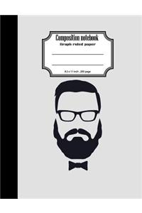 Composition notebook graph ruled paper 8.5 x 11