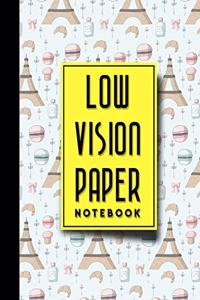 Low Vision Paper Notebook