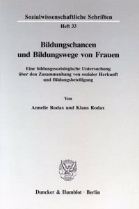 Bildungschancen Und Bildungswege Von Frauen
