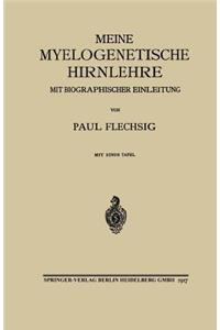 Meine Myelogenetische Hirnlehre: Mit Biographischer Einleitung