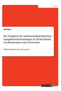Ein Vergleich der arbeitsmarktpolitischen Ausgabenentwicklungen in Deutschland, Großbritannien und Schweden