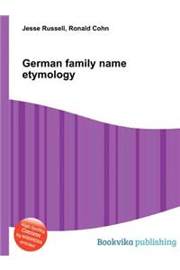 German Family Name Etymology