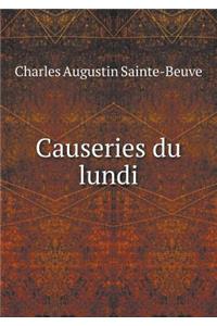 Causeries Du Lundi