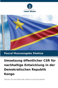 Umsetzung öffentlicher CSR für nachhaltige Entwicklung in der Demokratischen Republik Kongo