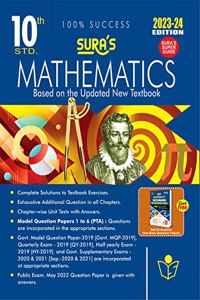 SURA`S 10th Std Mathematics Guide in English Medium 2023-24 Latest Updated Edition