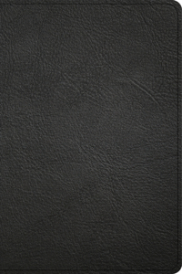 CSB Single-Column Personal Size Reference Bible, Holman Handcrafted Collection, Black Premium Goatskin