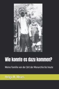 Wie konnte es dazu kommen?