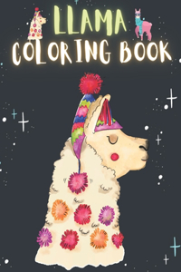 Llama Coloring Book