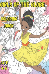 Girls of the Globe Coloring Book