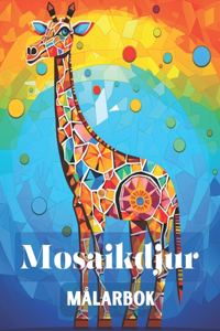 Mosaikdjur Målarbok