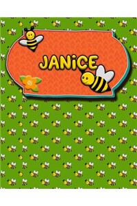 Handwriting Practice 120 Page Honey Bee Book Janice: Primary Grades Handwriting Book K-2