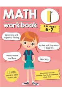 Math Workbook Grade 1 (Ages 6-7)