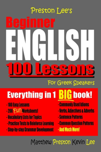 Preston Lee's Beginner English 100 Lessons For Greek Speakers