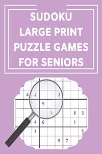 Sudoku Large Print Puzzle Games For Seniors