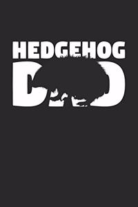 Hedgehog Notebook 'Hedgehog Dad' - Hedgehog Diary - Father's Day Gift for Animal Lover - Mens Writing Journal