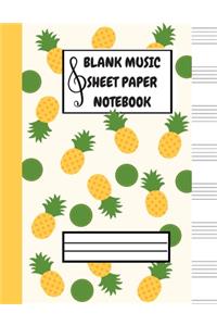 Blank Music Sheet Notebook