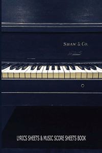 The Musicians and Songwriters Lyrics and Music Score Sheets Book