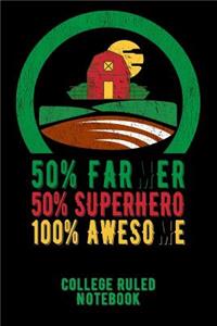 50% Farmer 50% Superhero 100% Awesome