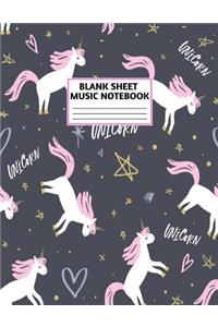 Blank Sheet Music Notebook