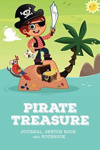 Pirate Treasure Journal, Sketch Book and Notebook