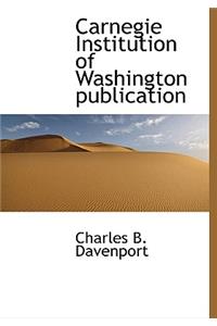 Carnegie Institution of Washington Publication
