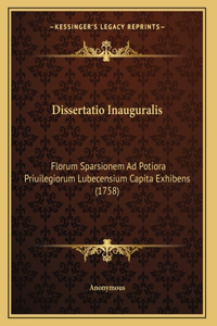 Dissertatio Inauguralis