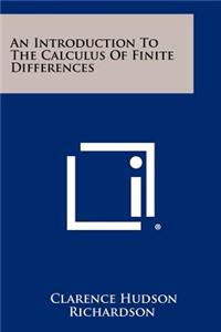 Introduction To The Calculus Of Finite Differences