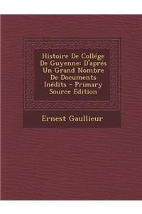 Histoire de College de Guyenne