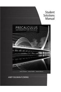 Student Solutions Manual for Stewart/Redlin/Watson's Precalculus: Mathematics for Calculus, 7th