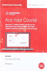 Webassign Printed Access Card for Larson's Precalculus with Limits, 4th Edition, Single-Term