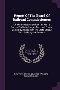 Report Of The Board Of Railroad Commissioners
