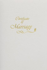 Contemporary Steel-Engraved Marriage Certificate (Pkg of 3)