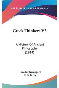 Greek Thinkers V3
