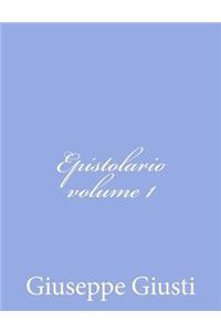 Epistolario di Giuseppe Giusti