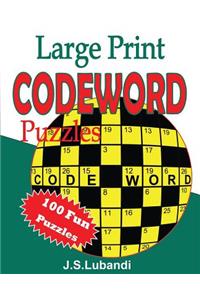 Large Print Codeword Puzzles
