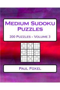 Medium Sudoku Puzzles Volume 3