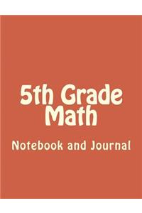 5th Grade Math Blank Notebook and Journal