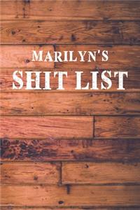 Marilyn's Shit List