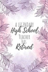A Legendary High School Teacher Has Retired