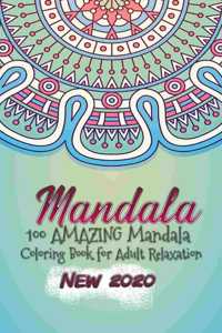 100 AMAZING Mandala Coloring Book for Adult Relaxation for Relaxation