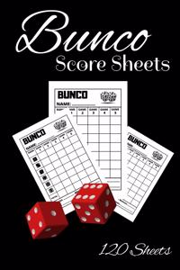 Bunco Score Sheets 120 sheets