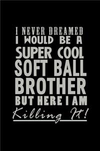 I never dreamed I Would be a Super Cool Softball Brother but here I am Killing it!