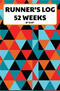 Runner's Log 52 Weeks 6 x 9