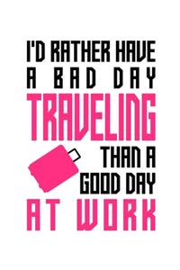 I'd rather have a bad day traveling than a good day at work
