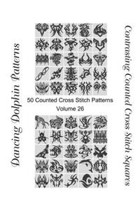 Contrasting Counted Cross Stitch Squares