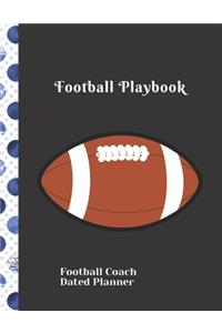 football Coach Dated Planner Football Playbook