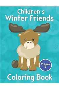 Children's Winter Friends Coloring Book Volume 2