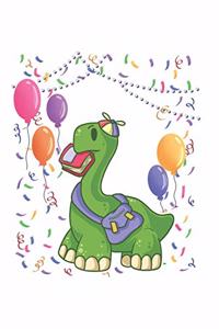 Funny School Brachiosaurus Dinosaur Notebook