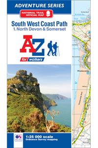 SW Coast Path North Devon & Somerset Adventure Atlas