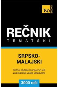 Srpsko-Malajski Tematski Recnik - 3000 Korisnih Reci